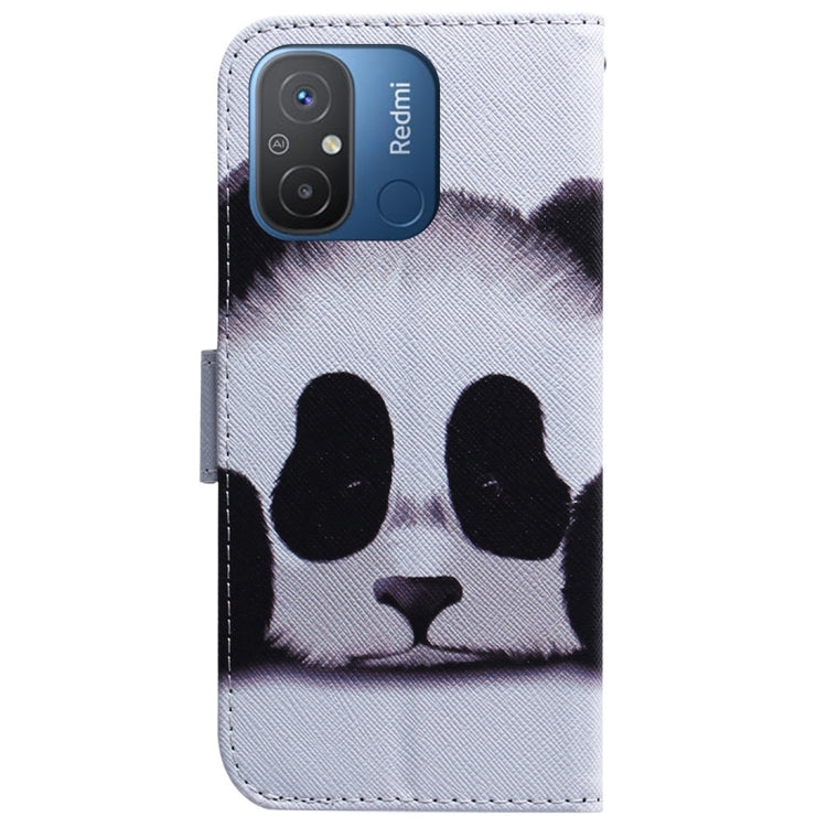 For Xiaomi Redmi 12C / 11A Coloured Drawing Flip Leather Phone Case(Panda) - Xiaomi Cases by PMC Jewellery | Online Shopping South Africa | PMC Jewellery