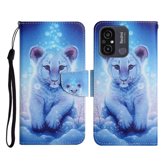 For Xiaomi Redmi 12C Colored Drawing Pattern Flip Leather Phone Case(Little Leopard) - Xiaomi Cases by PMC Jewellery | Online Shopping South Africa | PMC Jewellery