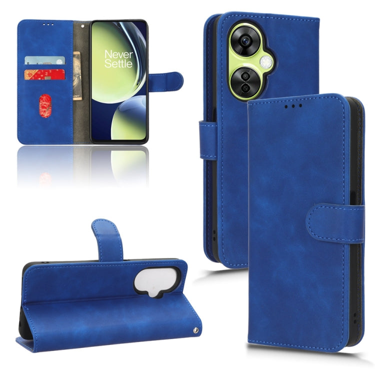 For OnePlus Nord CE 3 Skin Feel Magnetic Flip Leather Phone Case(Blue) - free shipping - PMC TechLife - Order now!