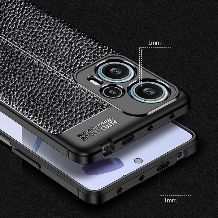 For Xiaomi Redmi Note 12 Turbo Litchi Texture Shockproof TPU Phone Case(Black) - free shipping - PMC TechLife - Order now!