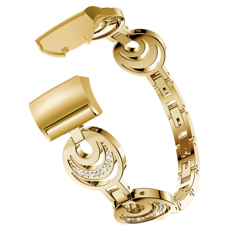 For Fitbit Charge 2 Sun Moon Star Diamond Metal Watch Band(Gold) -  by PMC TechLife | Online Shopping South Africa | PMC TechLife