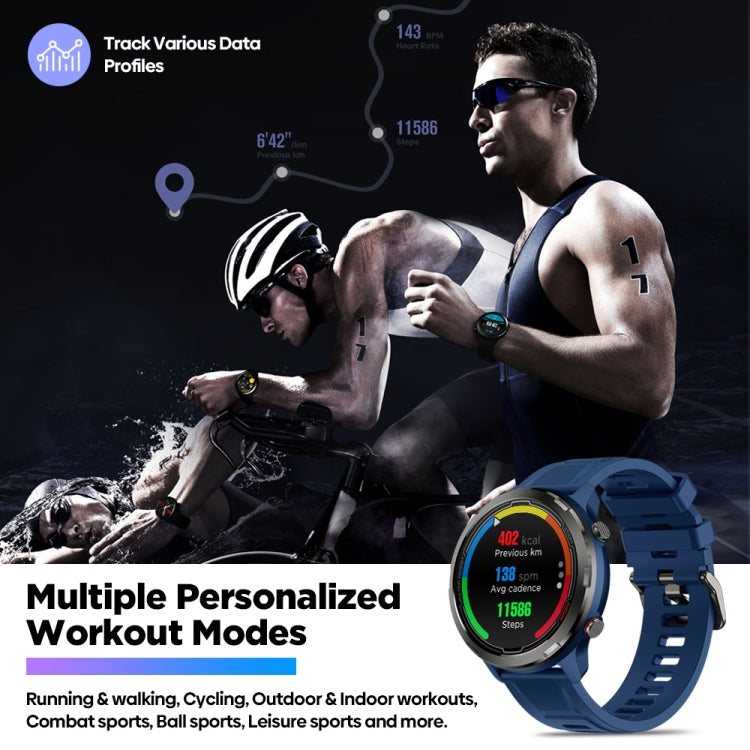 Zeblaze Stratos 2 Lite 1.32 inch IPS Screen 5 ATM Waterproof GPS Smart Watch, Support Heart Rate Monitoring / Sports Mode(Black) -  by Zeblaze | Online Shopping South Africa | PMC Jewellery