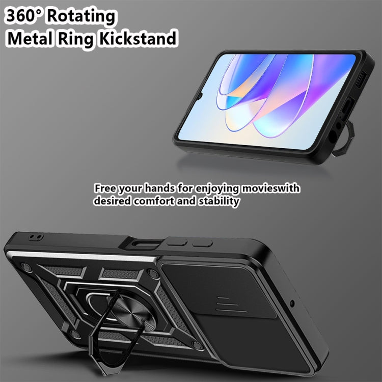 For Honor X7a 5G Sliding Camera Cover Design TPU+PC Phone Case(Silver) - free shipping - PMC TechLife - Order now!