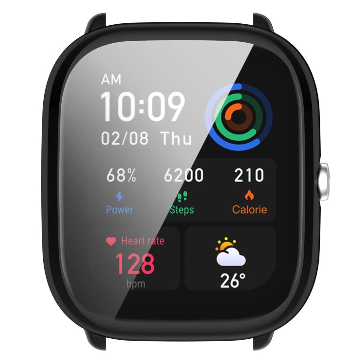 For Amazfit GTS4 Mini Full Coverage TPU Electroplating Watch Protective Case(Black) - Smart Wear by PMC TechLife | Online Shopping South Africa | PMC TechLife