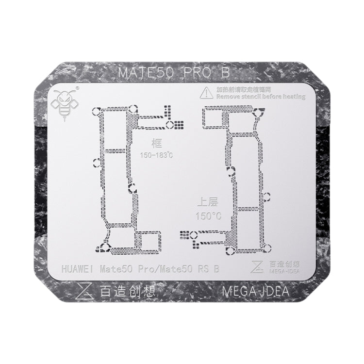 For Huawei Mate 50 Pro B Qianli Mega-idea Multi-functional Middle Frame Positioning BGA Reballing Platform - Repair Platform by QIANLI | Online Shopping South Africa | PMC Jewellery | Buy Now Pay Later Mobicred