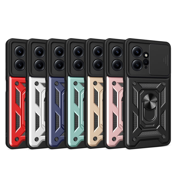 For Xiaomi Redmi Note 12 4G Global Sliding Camera Cover Design Phone Case(Silver) - free shipping - PMC TechLife - Order now!