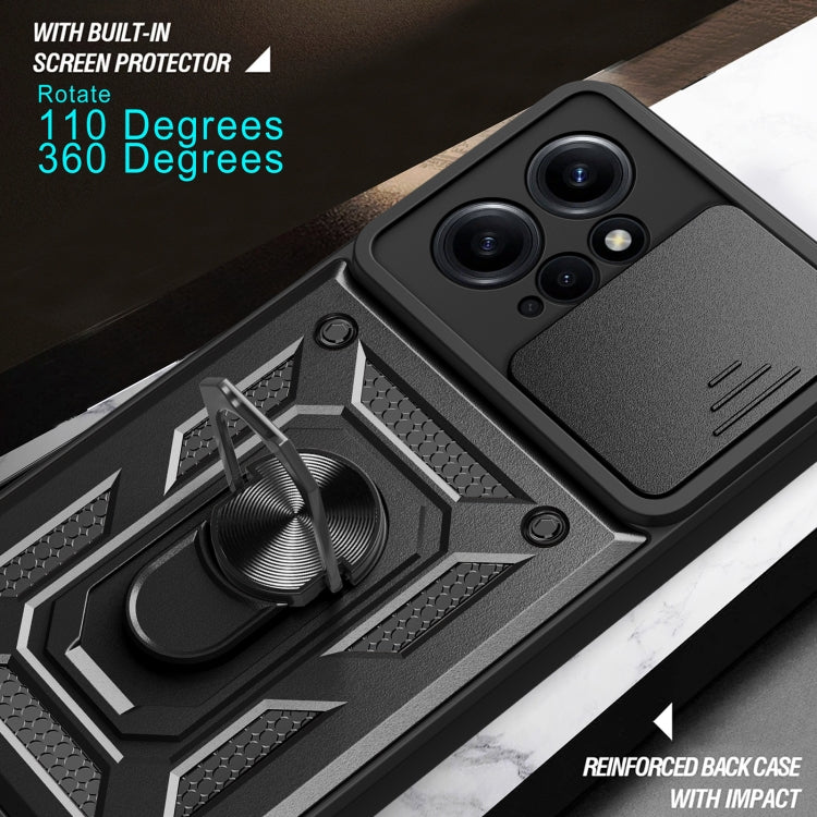 For Xiaomi Redmi Note 12 4G Global Sliding Camera Cover Design Phone Case(Blue) - free shipping - PMC TechLife - Order now!