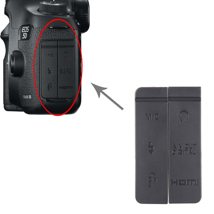 For Canon EOS 5D Mark III OEM USB Cover Cap - USB Cover Cap by PMC TechLife | Online Shopping South Africa | PMC TechLife