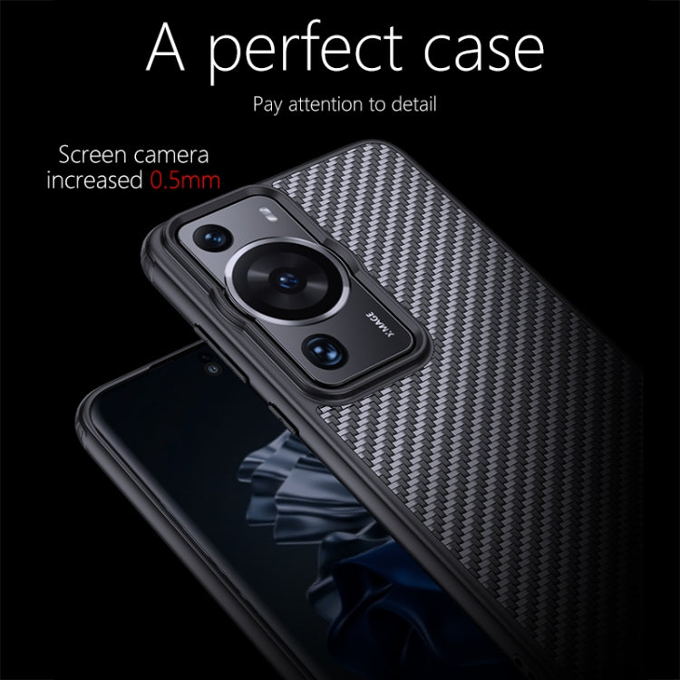 For Huawei P60 wlons Magsafe Carbon Fiber Kevlar TPU Phone Case(Black) - Huawei Cases by wlons | Online Shopping South Africa | PMC Jewellery | Buy Now Pay Later Mobicred