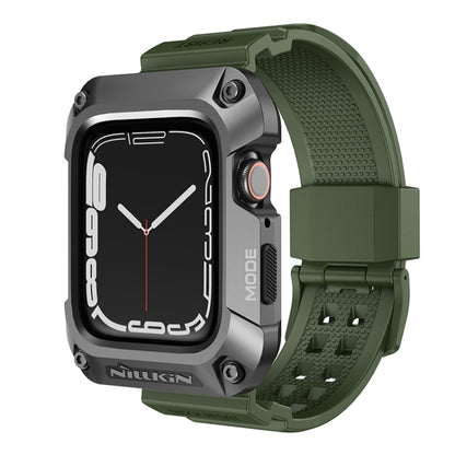 NILLKIN Ruidong Series Alloy + TPU Integrated Watch Band For Apple Watch Series SE 2&6&SE&5&4 44mm(Green) - Watch Bands by NILLKIN | Online Shopping South Africa | PMC Jewellery | Buy Now Pay Later Mobicred