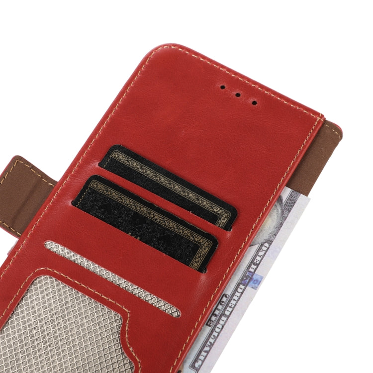 For Xiaomi Redmi Note 12 Turbo 5G Crazy Horse Top Layer Cowhide Leather Phone Case(Red) - Xiaomi Cases by PMC TechLife | Online Shopping South Africa | PMC TechLife