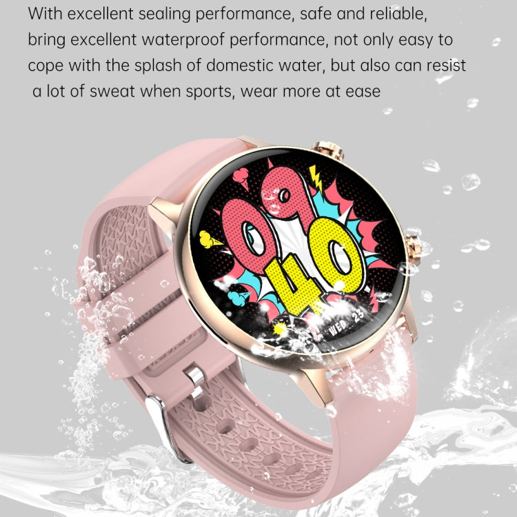 HK39 1.1 inch Smart Silicone Strap Watch Supports Bluetooth Call/Blood Oxygen Monitoring(White) - Smart Wear by PMC Jewellery | Online Shopping South Africa | PMC Jewellery