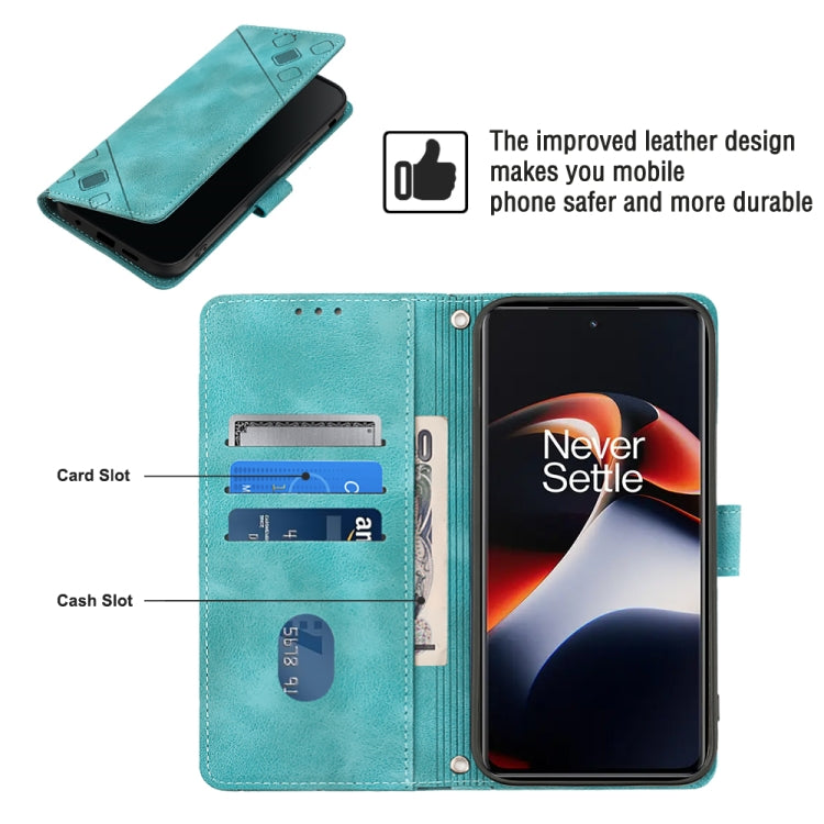 For OnePlus Ace 2 5G / 11R 5G Skin-feel Embossed Leather Phone Case(Green) - free shipping - PMC TechLife - Order now!