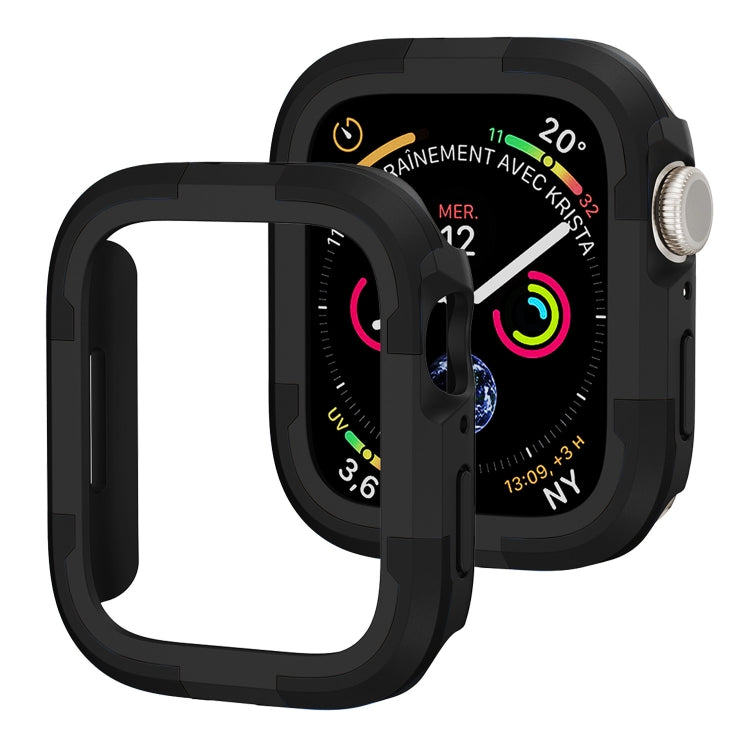 For Apple Watch Series SE 2&6&SE&5&4 40mm Armor Frame Watch Case(Black) - Smart Wear by PMC Jewellery | Online Shopping South Africa | PMC Jewellery
