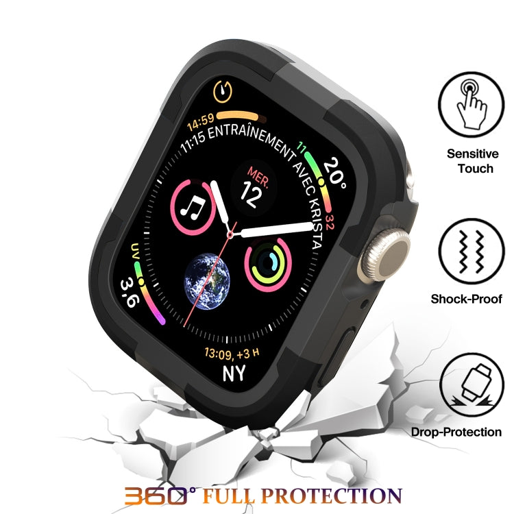 For Apple Watch Series SE 2&6&SE&5&4 40mm Armor Frame Watch Case(Black) - Smart Wear by PMC Jewellery | Online Shopping South Africa | PMC Jewellery