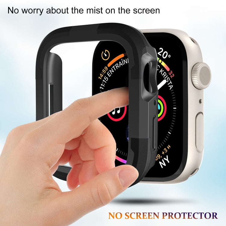 For Apple Watch Series 8 & 7 41mm Armor Frame Watch Case(Black) - Smart Wear by PMC Jewellery | Online Shopping South Africa | PMC Jewellery