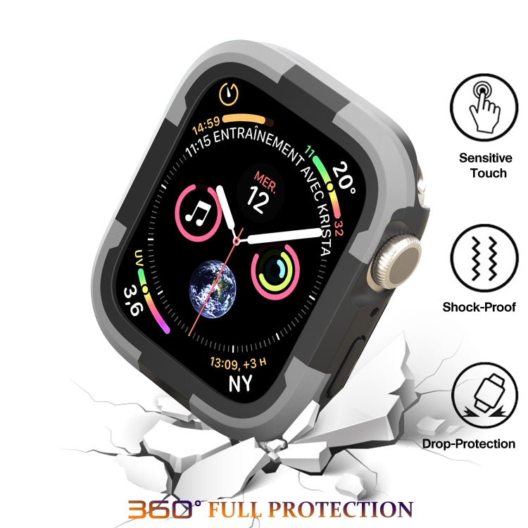 For Apple Watch Series 8 & 7 45mm Armor Frame Watch Case(Grey) - Smart Wear by PMC TechLife | Online Shopping South Africa | PMC TechLife