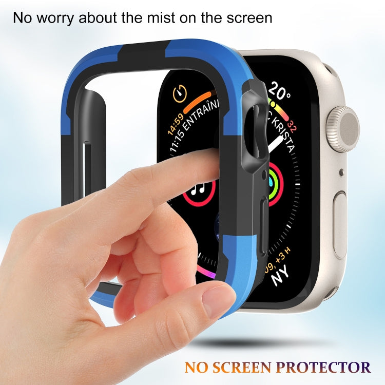 For Apple Watch Series 8 & 7 45mm Armor Frame Watch Case(Blue) - Smart Wear by PMC TechLife | Online Shopping South Africa | PMC TechLife
