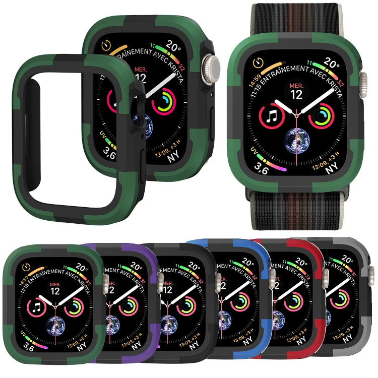 For Apple Watch Series 8 & 7 45mm Armor Frame Watch Case(Purple) - Smart Wear by PMC Jewellery | Online Shopping South Africa | PMC Jewellery