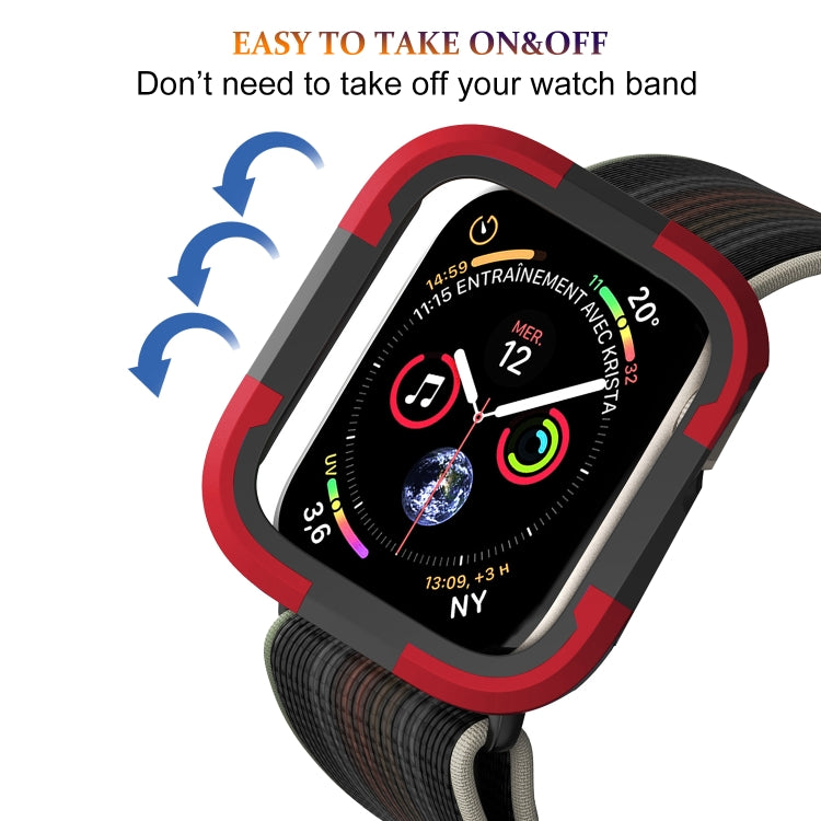 For Apple Watch Ultra 49mm Armor Frame Watch Case(Red) - Smart Wear by PMC TechLife | Online Shopping South Africa | PMC TechLife