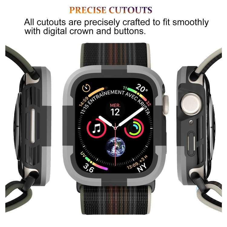 For Apple Watch Ultra 49mm Armor Frame Watch Case(Grey) - Smart Wear by PMC TechLife | Online Shopping South Africa | PMC TechLife
