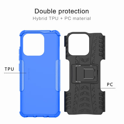 For Xiaomi Redmi 12C Tire Texture TPU + PC Phone Case with Holder(Red) - Xiaomi Cases by PMC Jewellery | Online Shopping South Africa | PMC Jewellery