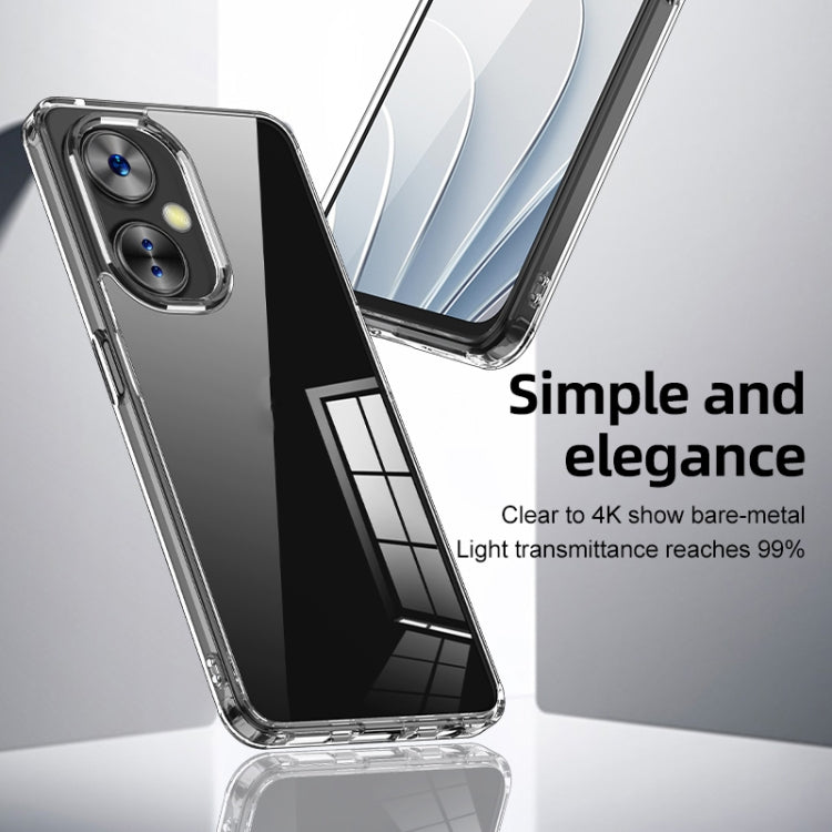 For OnePlus Nord CE 3 Lite Armor Clear TPU Hard PC Phone Case(Matte Black) - OnePlus Cases by PMC Jewellery | Online Shopping South Africa | PMC Jewellery