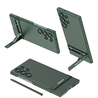 For Samsung Galaxy S23 Ultra 5G GKK Triumph Ultra Thin Full Coverage Phone Case with Stand(Green) - Galaxy S23 Ultra 5G Cases by GKK | Online Shopping South Africa | PMC Jewellery