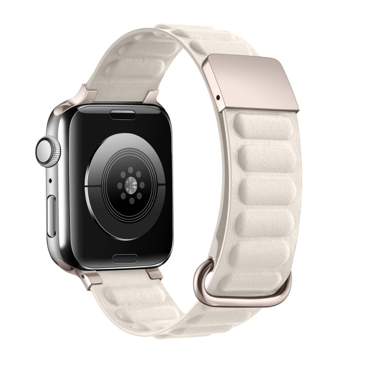 Magnetic Reverse Buckle Watch Band For Apple Watch Series 8&7 41mm(Starlight) - Smart Wear by PMC TechLife | Online Shopping South Africa | PMC TechLife