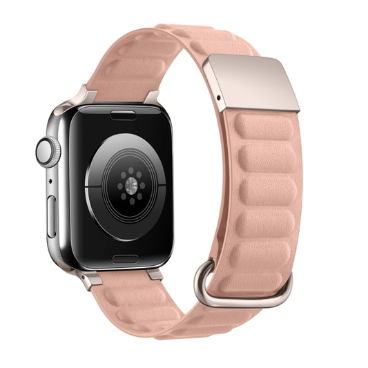 Magnetic Reverse Buckle Watch Band For Apple Watch Series 8&7 45mm(Pink) - Smart Wear by PMC Jewellery | Online Shopping South Africa | PMC Jewellery