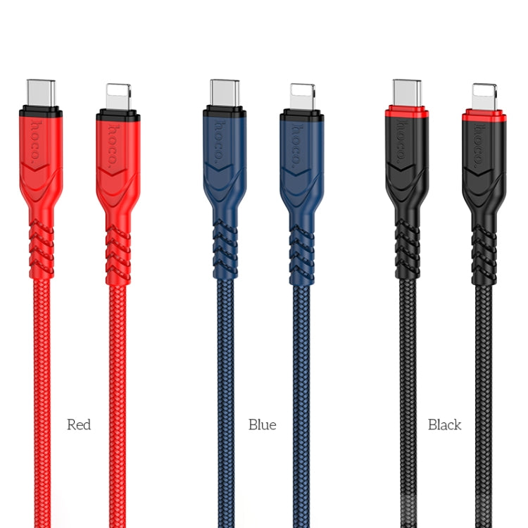 hoco X59 Victory PD 20W USB-C / Type-C to 8 Pin Charging Data Dable, Length:2m(Black) - 2 in 1 Cable by hoco | Online Shopping South Africa | PMC Jewellery