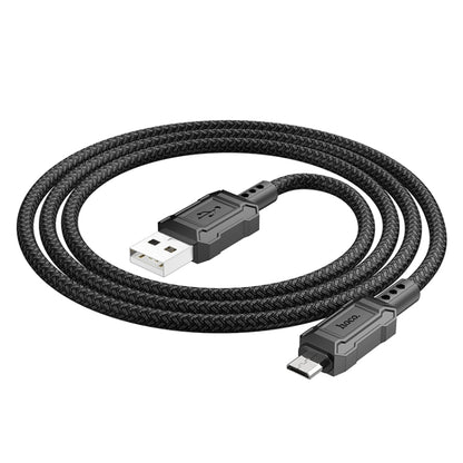 hoco X94 Leader 2.4A USB to Micro USB Charging Data Dable, Length:1m(Black) - Micro USB Cable by hoco | Online Shopping South Africa | PMC Jewellery