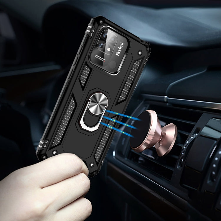 For Xiaomi Redmi 12C / 11A Shockproof TPU + PC Phone Case with Holder(Black) - free shipping - PMC TechLife - Order now!