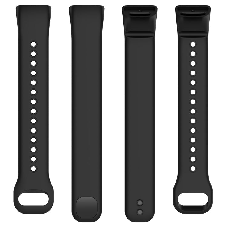 For Mambo Band 5 / 5S Solid Color Silicone Replacement Watch Band(Black) - Smart Wear by PMC Jewellery | Online Shopping South Africa | PMC Jewellery