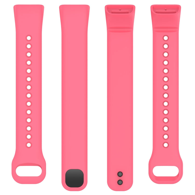 For Mambo Band 5 / 5S Solid Color Silicone Replacement Watch Band(Rose Red) - Smart Wear by PMC Jewellery | Online Shopping South Africa | PMC Jewellery