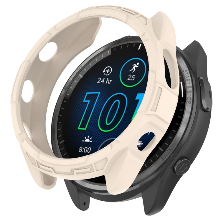 For Garmin Forerunner 965 Armor Hollow Watch Protective Case(Starlight Color) - Watch Cases by PMC TechLife | Online Shopping South Africa | PMC TechLife