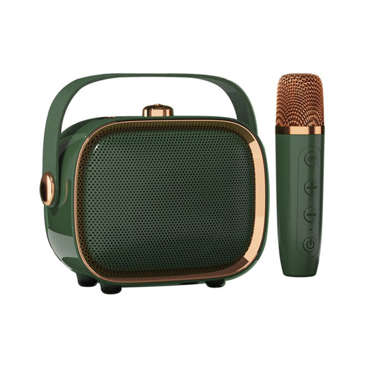 NewRixing NR138W Wireless Microphone TWS Handheld Noise Reduction Portable Smart Bluetooth Speaker(Green) - Desktop Speaker by NewRixing | Online Shopping South Africa | PMC Jewellery | Buy Now Pay Later Mobicred