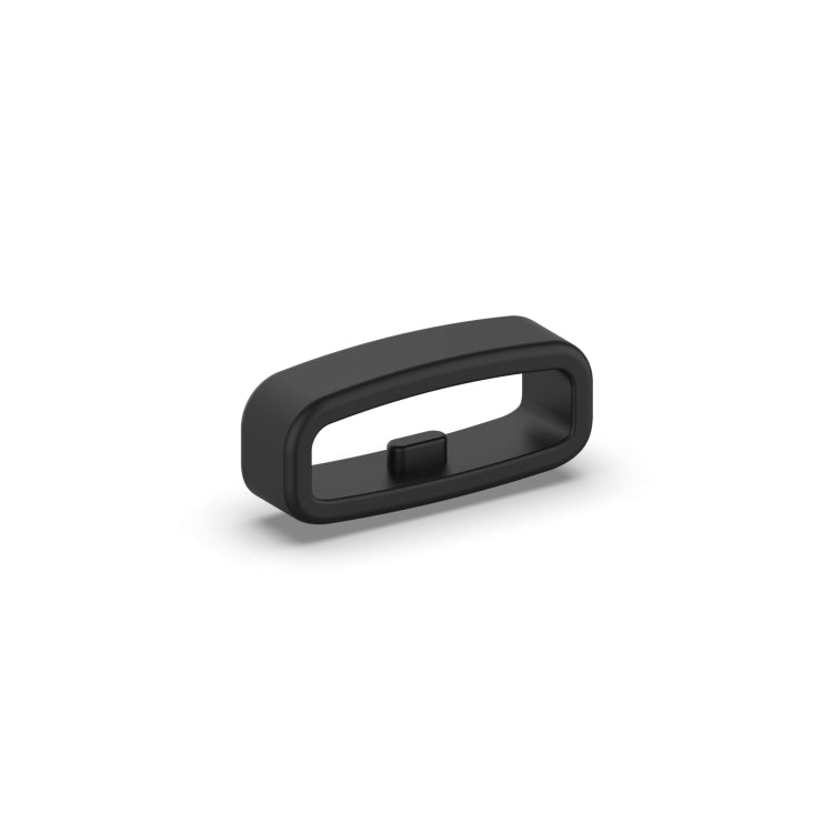 20mm 10pcs Universal Watch Band Fixed Silicone Ring Safety Buckle(Black) -  by PMC TechLife | Online Shopping South Africa | PMC TechLife