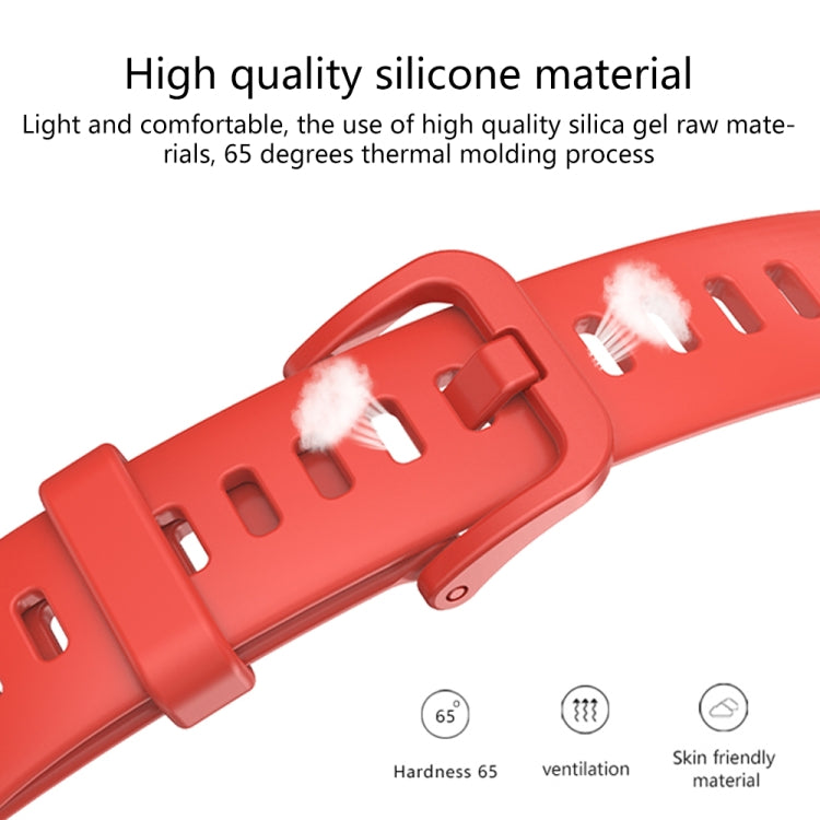 For Huawei Band 8 16mm Solid Color Silicone Replacement Watch Band(Sky Blue) - Watch Bands by PMC TechLife | Online Shopping South Africa | PMC TechLife