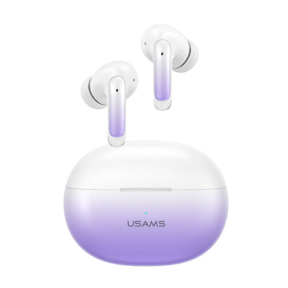 USAMS XD19 ENC Dual Wheat Noise Reduction TWS In-Ear Wireless Bluetooth Earphone(Gradient Purple) - TWS Earphone by USAMS | Online Shopping South Africa | PMC Jewellery