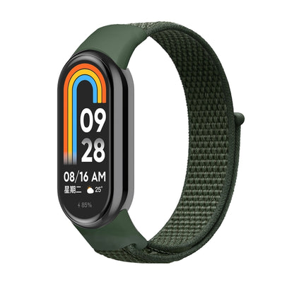 For Xiaomi Mi Band 8 Loop Nylon Replacement Watch Band(Army Green) -  by PMC Jewellery | Online Shopping South Africa | PMC Jewellery