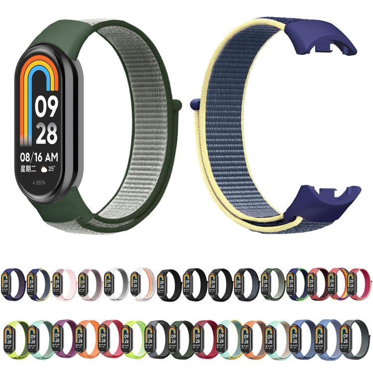 For Xiaomi Mi Band 8 Loop Nylon Replacement Watch Band(Seashell Color) -  by PMC TechLife | Online Shopping South Africa | PMC TechLife