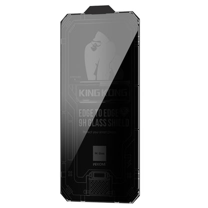 For iPhone 13 Pro Max WK WTP-067 King Kong Vacha 9D Curved Privacy Tempered Glass Film(Black) - iPhone 13 Pro Max Tempered Glass by WK | Online Shopping South Africa | PMC Jewellery