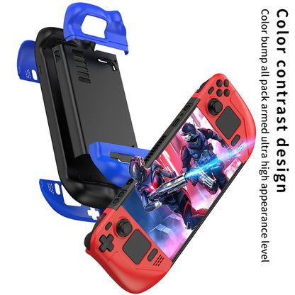 GKK For Steam Deck Color Contrast Anti-fall Game Console Case(Blue) - Accessories by GKK | Online Shopping South Africa | PMC Jewellery