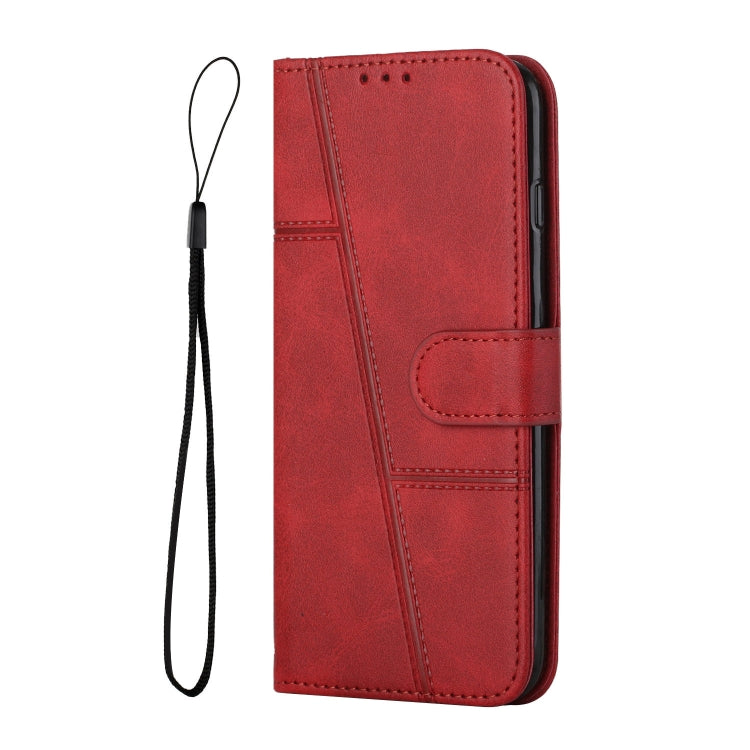 For Samsung Galaxy A24 4G Stitching Calf Texture Buckle Leather Phone Case(Red) - free shipping - PMC TechLife - Order now!