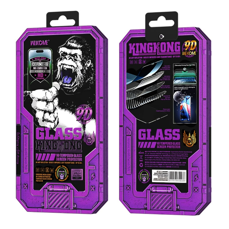 For iPhone 13 Pro Max WK WTP-068 King Kong Vacha Corning 9D Curved HD Tempered Glass Film(Black) - iPhone 13 Pro Max Cases by WK | Online Shopping South Africa | PMC Jewellery