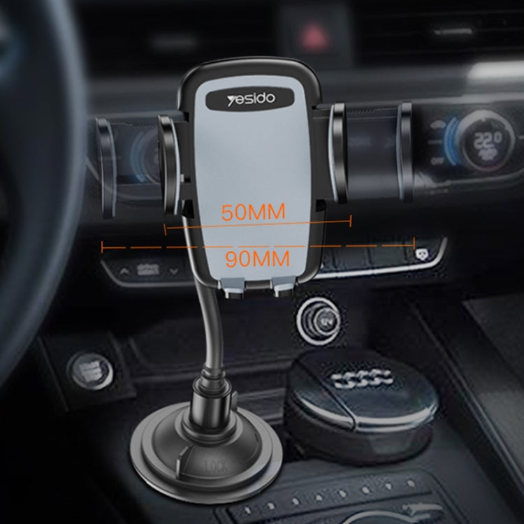 Yesido C112 Universal Car Water Cup Holder Telescopic Hose Phone Holder(Black) - Universal Car Holders by Yesido | Online Shopping South Africa | PMC Jewellery | Buy Now Pay Later Mobicred