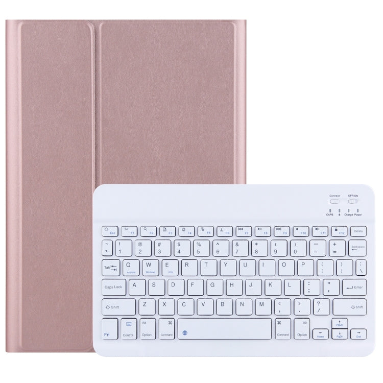 For Lenovo Tab M10 3rd Gen TB-328XU Bluetooth Keyboard Leather Tablet Case(Rose Gold) - Lenovo Keyboard by PMC TechLife | Online Shopping South Africa | PMC TechLife