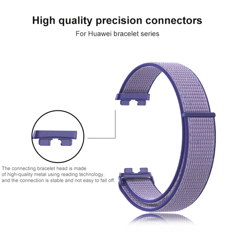 For Huawei Band 8 16mm Woven Nylon Loop Watch Band(Bright Yellow) - Watch Bands by PMC TechLife | Online Shopping South Africa | PMC TechLife