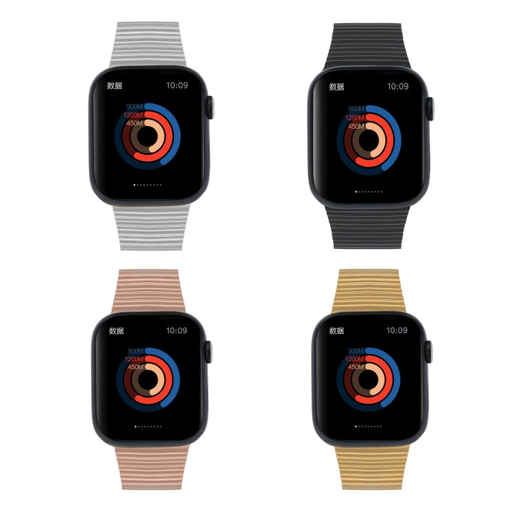 Ocean Metal Replacement Watch Band For Apple Watch 3 42mm(Black) -  by PMC TechLife | Online Shopping South Africa | PMC TechLife